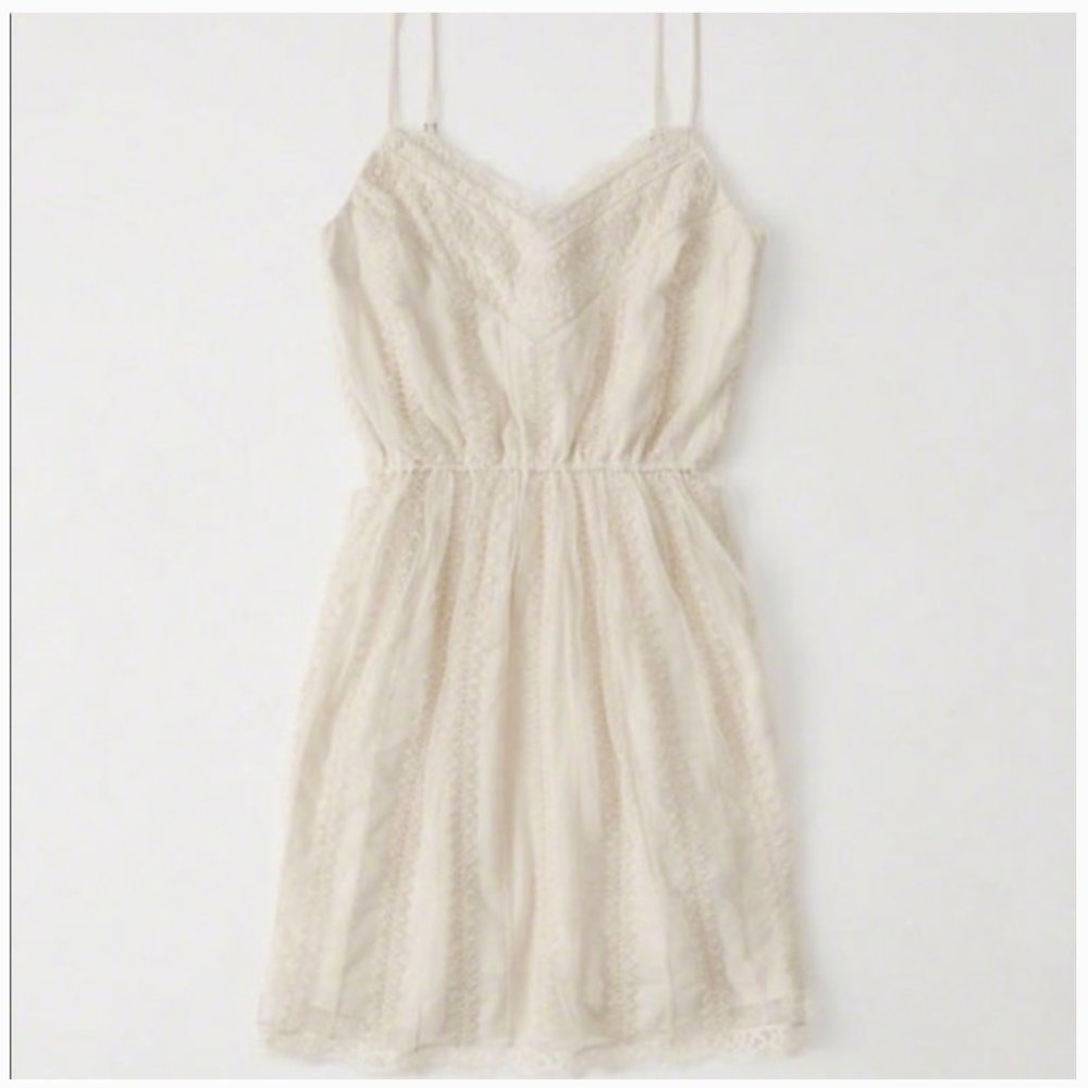 Abercrombie&Fitch embroidered lace mini dress XXSP